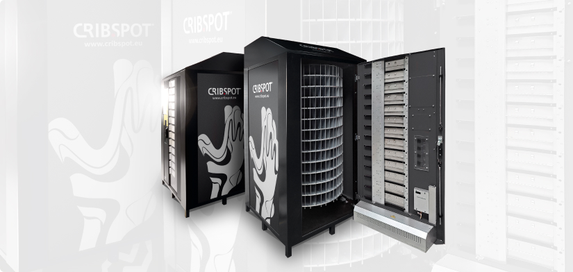 Automaty bębnowe Dynabox - automaty vendingowe Cribspot Automat bębnowy Dynabox